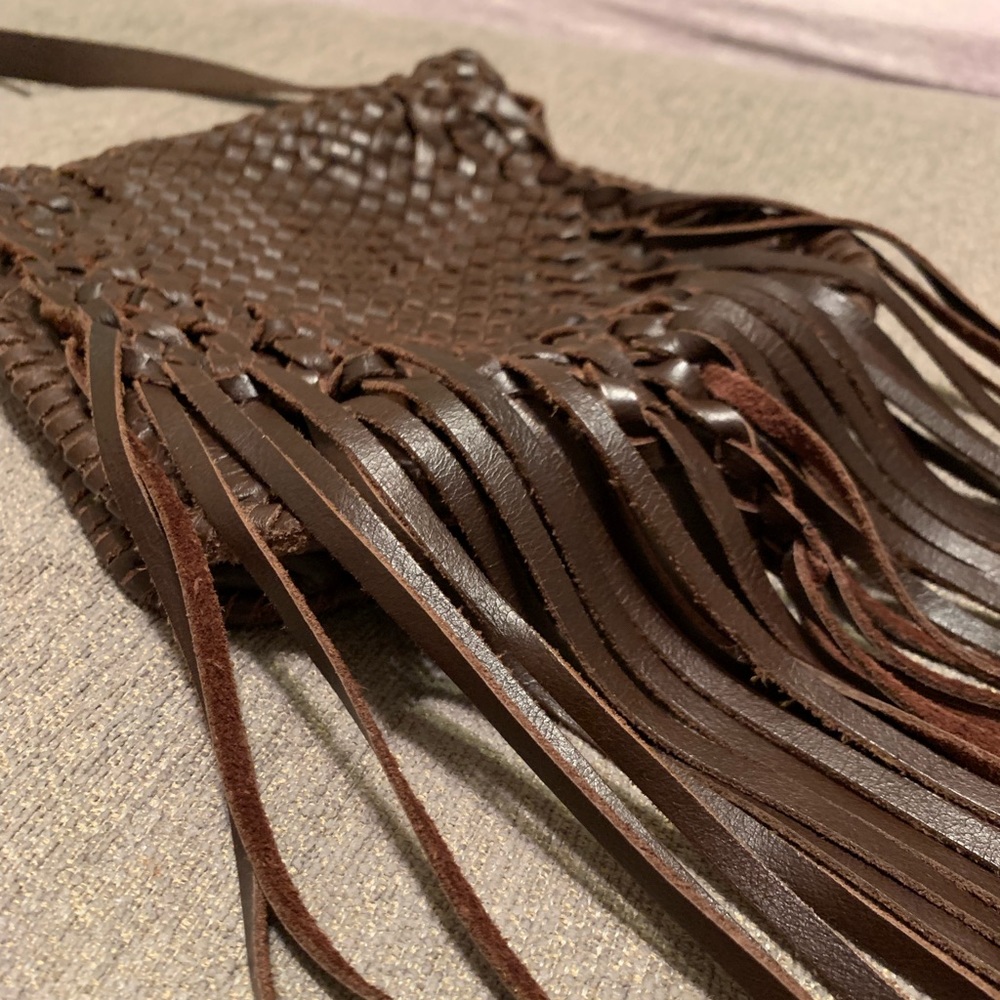 Fringe Leather Purse